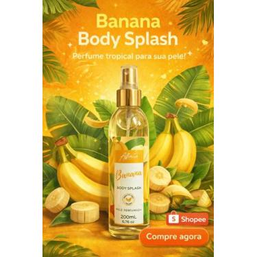 Imagem de Body Splash 200ml Feminino - Affinitá Brasil, Banana