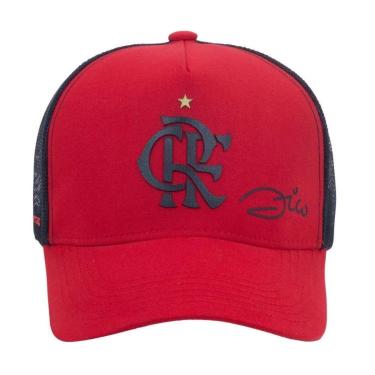 Imagem de Boné Flamengo Zico Trucker Aba Curva Licenciado Oficial-Unissex
