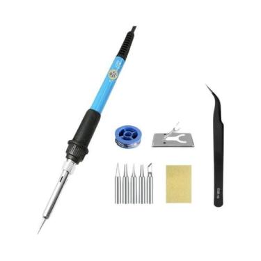 Imagem de Ferro De Solda Elétrico Portátil 60W Com Temperatura Ajustável 220V 11