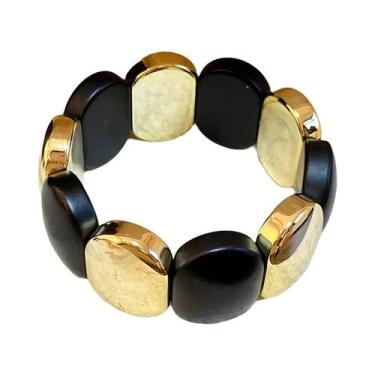 Imagem de Pulseiras De Resina Acrílica Vintage Para Mulheres Com Cordão Elástico