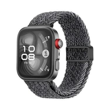Imagem de Pulseira De Nylon Trançada Ajustável Para Huawei Watch Fit 3/4/4 Pro, 