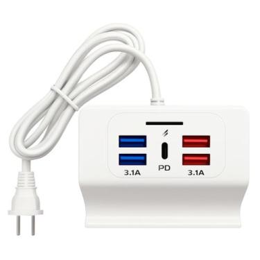Imagem de Carregador Extensão Elétrica C/ Apoio Para Celular Bivolt - Dexin