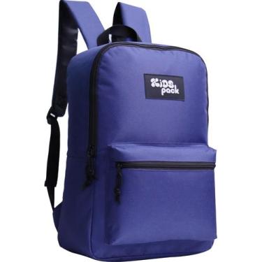 Imagem de Mochila Casual Escolar Kids Pack Básica Reforçada -, Azul