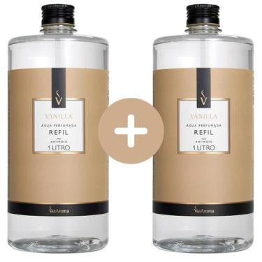 Imagem de Kit 2 Refil Água Perfumada Via Aroma 1L Aromatizador Cheirinho de Roup