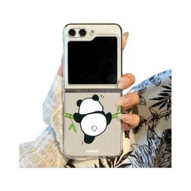 Imagem de Capa Transparente Rígida Dobrável Panda Para Samsung Galaxy Z Flip 7 6