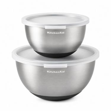 Imagem de Conjunto 2 Tigelas Bowl Em Inox Multiuso Cozinha Kitchenaid Conjunto 2 Tigelas Bolw Em Inox Multuso Cozinha Kitchenaid