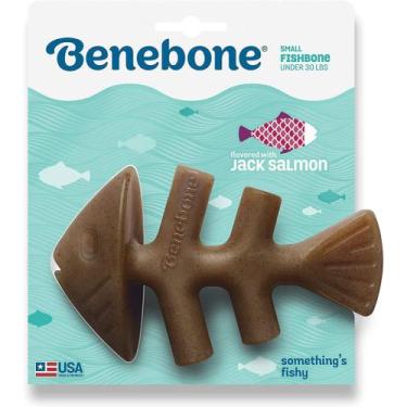 Imagem de Brinquedo de roer cães Fishbone Benebone sabor peixe