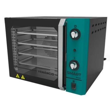 Imagem de Forno Convector Smart Basic Elétrico Venâncio 4 Esteiras Azul Turquesa