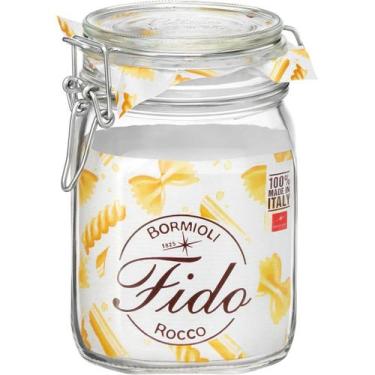 Imagem de Pote Fido Bormioli Rocco 16x11cm Vidro Transparente 1L Utensílio de Co