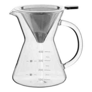 Imagem de Cafeteira Kanne Home&Co 14x15x11cm Borossilicato Transparente 400ml pa