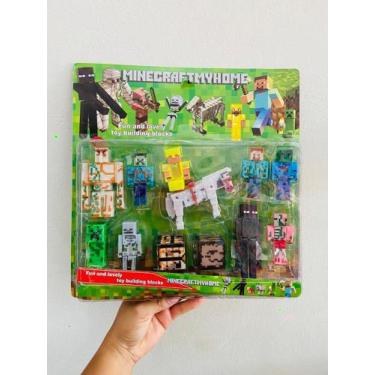 Kit c/ 6 Bonecos 35 cm Turma do Problems-Minecraft  - Algazarra - Boneco  Minecraft - Magazine Luiza