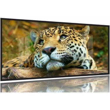 Imagem de Quadro Decorativo Onça Pintada 130x60 Moldura Preta 2x2