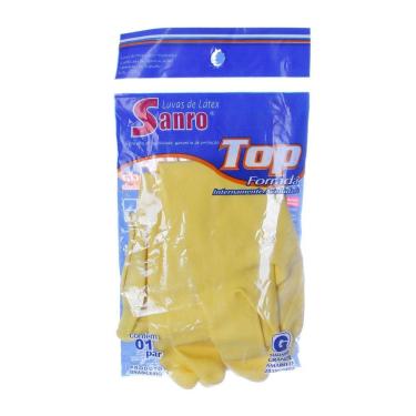 Imagem de Luva de Látex Emborrachada Sanro