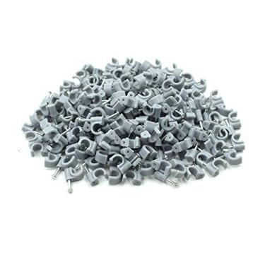 Imagem de Tuoren gancho em forma de J-gancho com meio grampo e prego para suporte de tubo de Pex - 200 peças