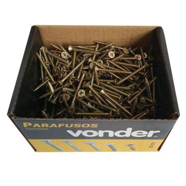 Imagem de Parafuso Para Madeira 3X30Mm Chipboard 500Un Phillips Vonder