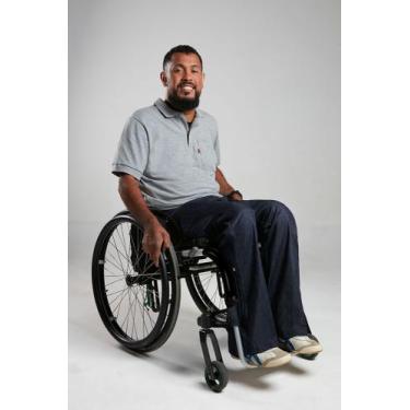 Imagem de Calça Jeans Bauby Tam 40 Cadeirantes E Pessoas Com Mobilidade Reduzida