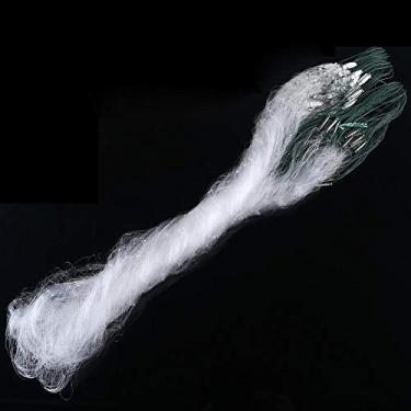 Imagem de Armadilha de pesca Aosiyp Monofilamento, 1 m x 20 m Rede de pesca com monofilamento de armadilha de peixe flutuante pequena engrenagem de malha (3 dedos)