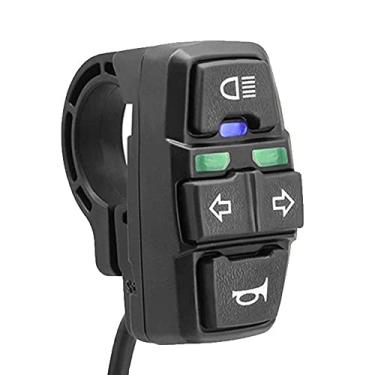 Imagem de Tingpai 3 em 1 interruptor de scooter de bicicleta elétrica farol interruptor de buzina 36V/48V interruptor de controle liga/desliga à prova d'água pa motocicleta scooter elétrica de bicicleta elétri