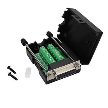 Imagem de Twinkle Bay D-SUB DB15 fêmea 15 pinos porta de entrada para terminal placa de breakout conector, 2 fileiras plugue com capa