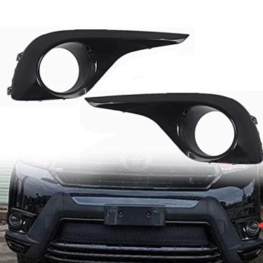Imagem de JESYMBX Para Toyota Highlander 2012-2014 Lâmpada de neblina Shell Grade de para-choque dianteiro Tampa da lâmpada de condução Acessórios de carro