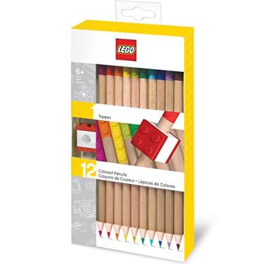 Imagem de LEGO Stationery Colored Pencil with Topper - 12 Pack Colored Pencils (52064), Ages 6 and up, 12 Pencils
