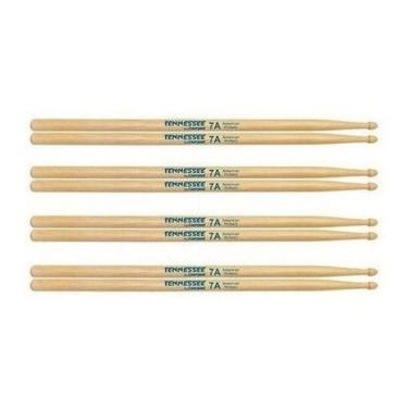 Imagem de Kit Com 4 Pares Baquetas Hickory 7A Tennessee By Liverpool