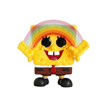 Imagem de Boneco Bob Esponja Calça Quadrada Arco-íris Diamond Collection Special Edition Pop Funko 558 - SUIKA