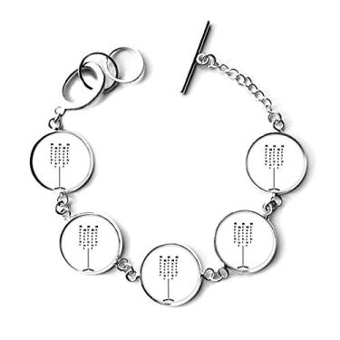 Imagem de DIYthinker Pulseira Martini com seu copo, pulseira de corrente, pingente de joia
