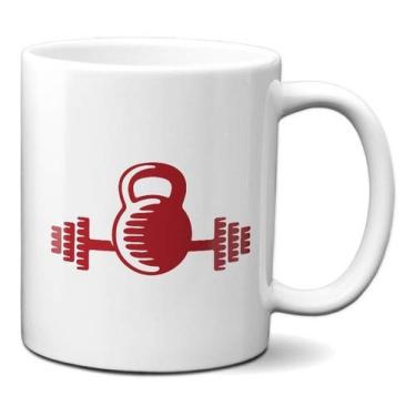 Imagem de Caneca Barra De Academia Peso Gym Presente Treino Musculação