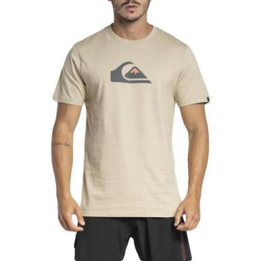 Imagem de Camiseta Quiksilver Comp Logo Color Wt23 Masculina Areia