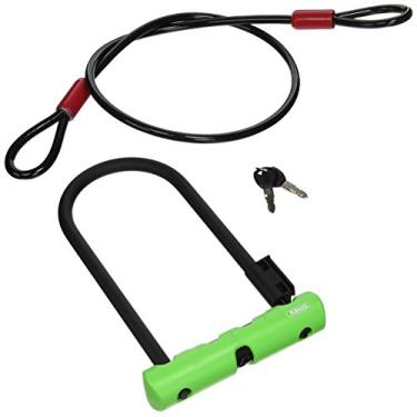 Imagem de Abus Ultra 410 U-Lock com cabo de 230 mm com trava U de bicicleta de 10 mm x 120 cm de 9 polegadas