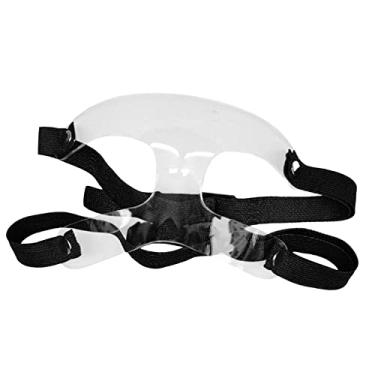 Imagem de Máscara Facial Alça Ajustável Protetor Adultos Capa Protetora Facial Escudo Facial Protetor Facial para Nariz Quebrado para Softbol, Karatê, 17cmx10cm