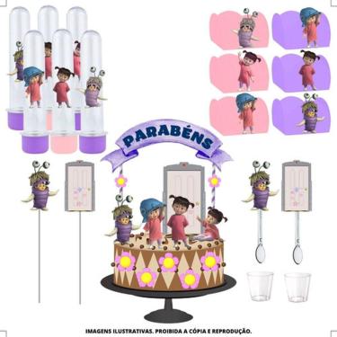 Imagem de Kit Festa #kf Boo Monstros S.a. Forminha Tubete Topper