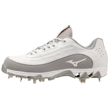 Imagem de Mizuno Chuteira feminina de softball, 9 spike Swift 8 Low Metal, Branco/Cinza, 41