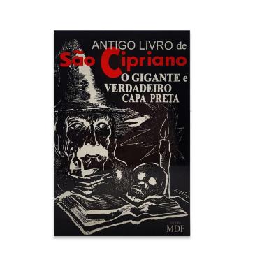 Imagem de Antigo Livro São Cipriano o gigante verdadeiro Capa Preta