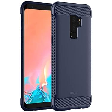 Imagem de JETech Capa Fina Fit para Samsung Galaxy S9+ Plus, Case Capinha Fina para Celular com Absorção de Choque e Design de Fibra de Carbono (Azul)