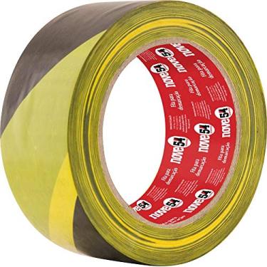 Imagem de Fita Adesiva Para Demarcação, 48 Mm X 30 M, Zebrada, Nove54 Nove 54