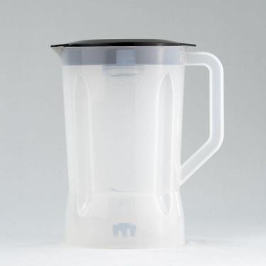 Imagem de 9242 - Copo Mondial l 1000 Translúcido  (Tampa Preta)