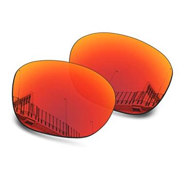 Imagem de Well-aimed Lentes de substituição compatíveis com óculos de sol Oakley Garage Rock OO9175 - irídio vermelho polarizado