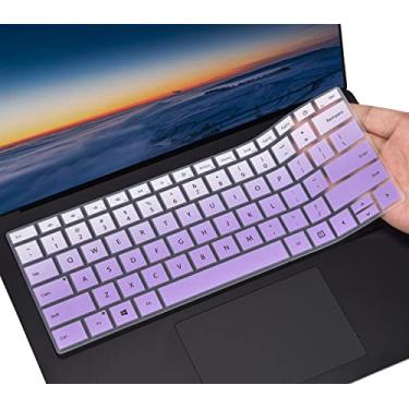 Imagem de CaseBuy Capa de teclado para laptop Microsoft Surface 6/5/4/3 34.3 cm e 38.1 cm acessórios para laptop película protetora, roxo ombré