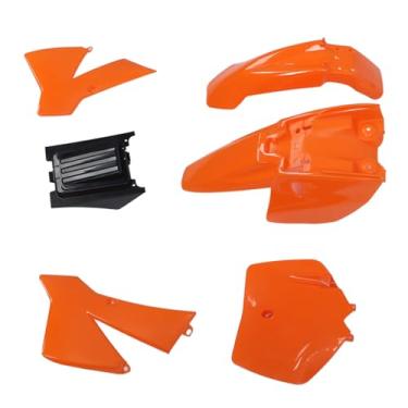Imagem de Kit de Cobertura de Carenagem de Motocicleta, Kit de Cobertura de Carenagem de Motocicleta Kit de Guarda-lamas Laranja para Roda Dianteira para Aventura Sênior Junior SX SR
