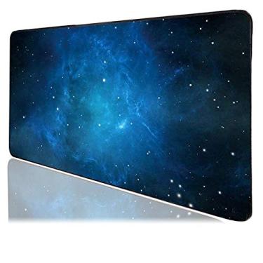 Imagem de Tapete de mouse pad médio para jogos estendido profissional tamanho médio 70,5 pol. x 11,8 pol. x 0,1 polegadas mouse pad pad com bordas costuradas, base de borracha antiderrapante enorme tapete de