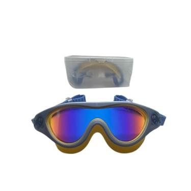 Imagem de Pellingtons Máscara de natação infantil antirembaçamento com projeção UV espelhada, óculos de natação para meninos e meninas, tamanho único