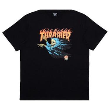 Imagem de Camiseta Thrasher x Santa Cruz Obrian Reaper Preto-Masculino