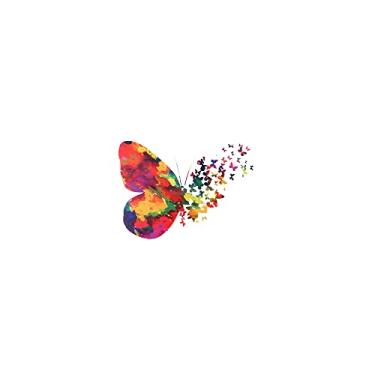 Imagem de 1/3 peças de adesivos coloridos para roupas de borboleta, aplique faça você mesmo para bolsa de roupas, camiseta (B pequeno)