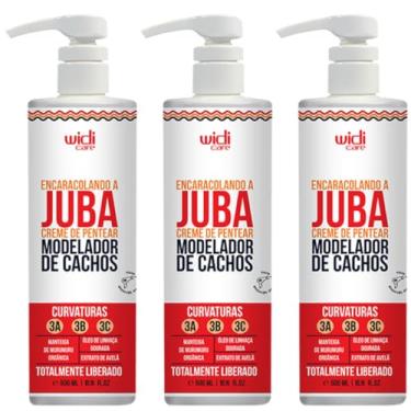 Imagem de Kit 3 Encaracolando A Juba Creme De Pentear Widi Care Modelador De Cachos 500ml