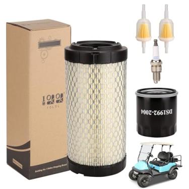 Imagem de 10L0L Kit de ajuste de carrinho de golfe para modelos a gás Club Car Precedent 2004 up com motor Kawasaki FE350, inclui filtro de óleo, filtro de combustível, vela de ignição, kit de manutenção de