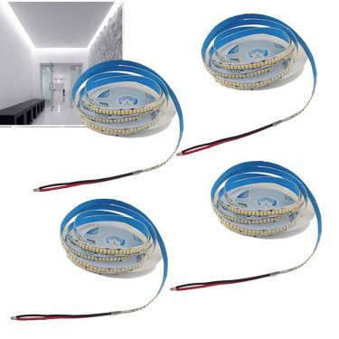 Imagem de Fita Led 6500K 5 Metros 16W 240 Leds Kit 4 Unidades  Casa Apartamento Quarto Sala Loja Espelho Sanca Teto Rebaixado