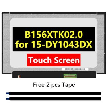 Imagem de TFTcenter Tela LCD sensível ao toque de reposição para B156XTK02.0 HW0A HW1A HW5A, Laptop HD 1366x768 IPS LED painel