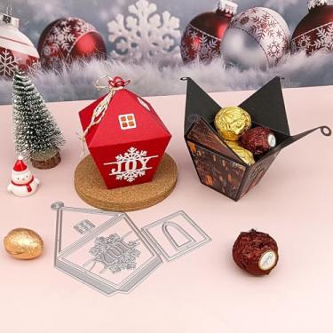 Imagem de Alinacutle Capa de quarto, caixa de presente, caixa de doces, corte de metal, corte de matriz, para Halloween, Natal, presentes, embalagem, artesanato, papel artesanal, decoração de festival de